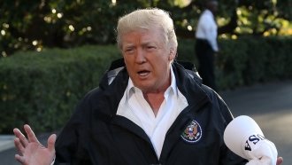 Trump Tweets Support For Puerto Rico, But One Message Stays The Same