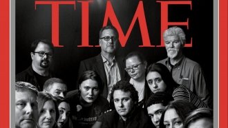 One of Time magainze's 2018 Person of the Year covers featuring members of the Capital Gazette staff
