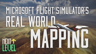 A virtual airplane in flight