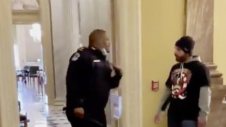Capitol Police Officer Eugene Goodman (image provided by HuffPost)