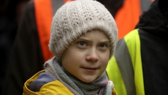 Climate activist Greta Thunberg, from Sweden.