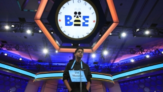 The finals of the 90th Scripps National Spelling Bee in 2017