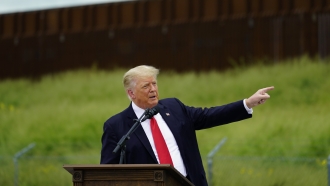 Former President Trump at southern border