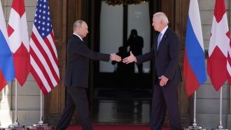 Russian President Vladimir Putin and President Joe Biden
