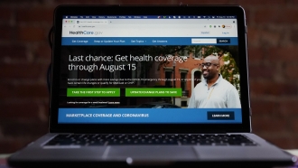 The HealthCare.gov website