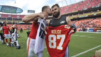 NFL brothers Travis and Jason Kelce