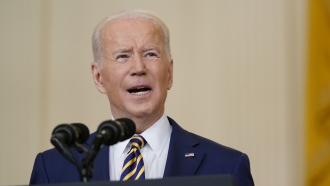 Pres. Biden Says Nation Weary From COVID But Rising With Him In Office