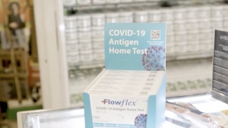 COVID rapid tests for sale at Thompson Chemists