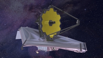 2015 artist rendering provided by Northrop Grumman via NASA shows the James Webb Space Telescope