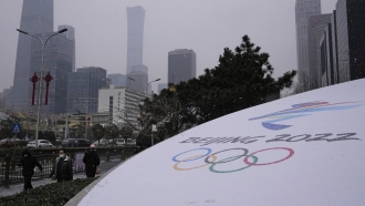 Beijing Winter Olympics logo in China