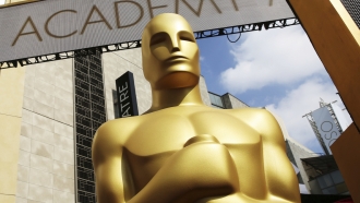 The Oscar statue.