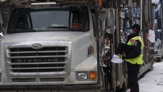 Truckers Protesting In Canada End Last U.S. Border Blockade