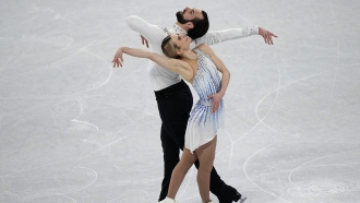 Ashley Cain-Gribble and Timothy Leduc of the United States