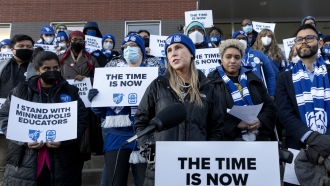 Minneapolis teachers on strike