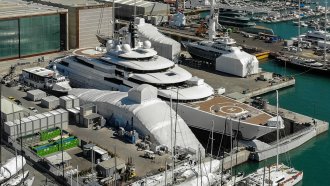 The multi-million-dollar mega yacht Scheherazade
