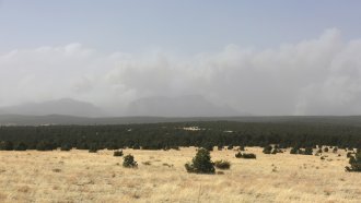 Smoke from wildfires in New Mexico