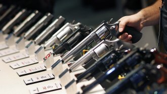 Guns at a U.S. trade show