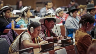 Indigenous and human rights leaders participate in the 15th year of the U.N. Permanent Forum on Indigenous Issues in 2016.