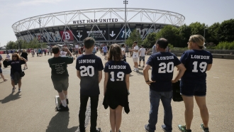 Fans in London for MLB game