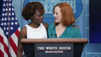 White House press secretary Jen Psaki introduces incoming press secretary Karine Jean-Pierre