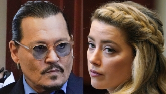 Actors Johnny Depp and Amber Heard