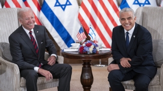 President Joe Biden and Israeli Prime Minister Yair Lapid.