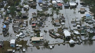 Flooding in Louisiana after Hurricane Ida