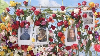 Residents Set Up Memorial For Hurricane Ian Victims