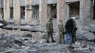 Ukraine: Rockets Strike Mayor's Office In Occupied Donetsk