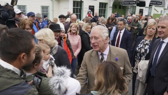 Queen Consort and King Charles III attend a reception to thank the community of Aberdeenshire