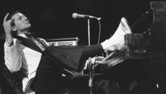 Jerry Lee Lewis performing in 1975