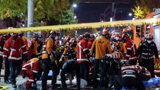 S. Korea In Shock, Grief As 153 Die In Halloween Crowd Surge