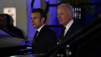 President Joe Biden and French President Emmanuel Macron.