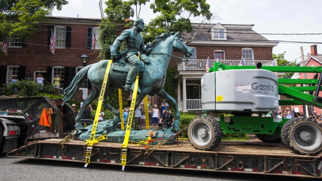 Confederate Statues Removed In Charlottesville, Virginia