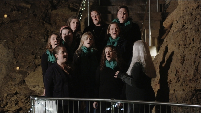 Cave's Natural Acoustics Amplify A Cappella Group's Christmas Concert