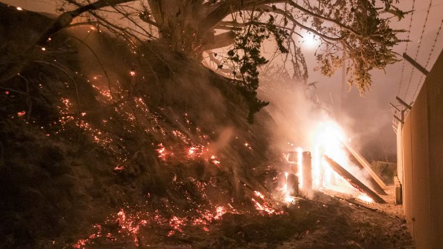 Rare Jan. Wildfire Raging Along Central California Coastline