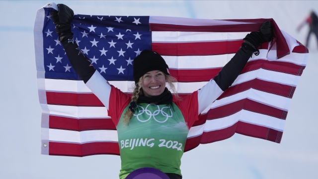 Jacobellis Earns First U.S. Gold Medal At Olympics In Snowboardcross