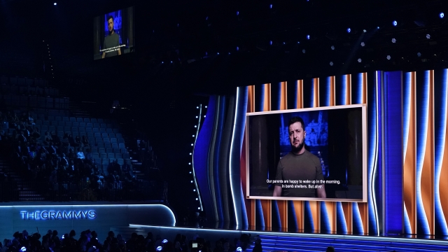 'Fill The Silence With Your Music,' Zelenskyy Tells Grammys