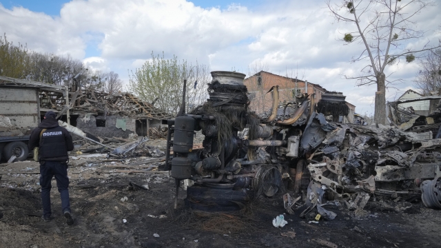 Ukrainians Sift Through Destruction After Russian Missiles Hit Kyiv