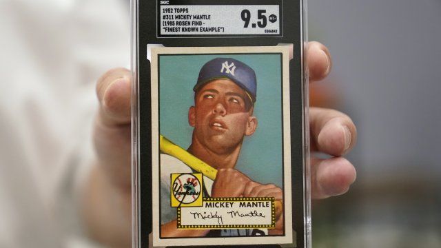 Rare 1952 Mickey Mantle Baseball Card Going To Auction