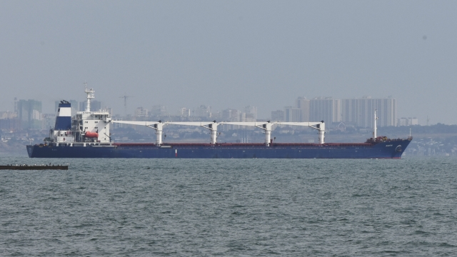 1st Ship Carrying Ukrainian Grain Leaves The Port Of Odesa