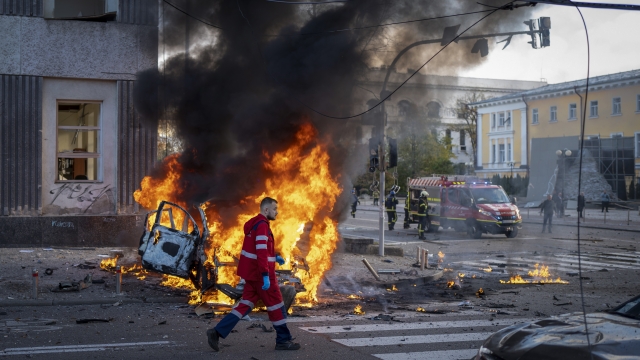 Ukraine's Capital Hit By Iranian-Made Kamikaze Drones