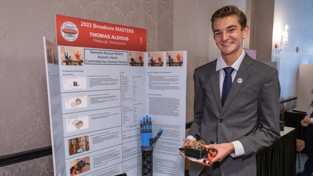 Teen Wins Top Prize For Building Remote-Controlled Robotic Hand