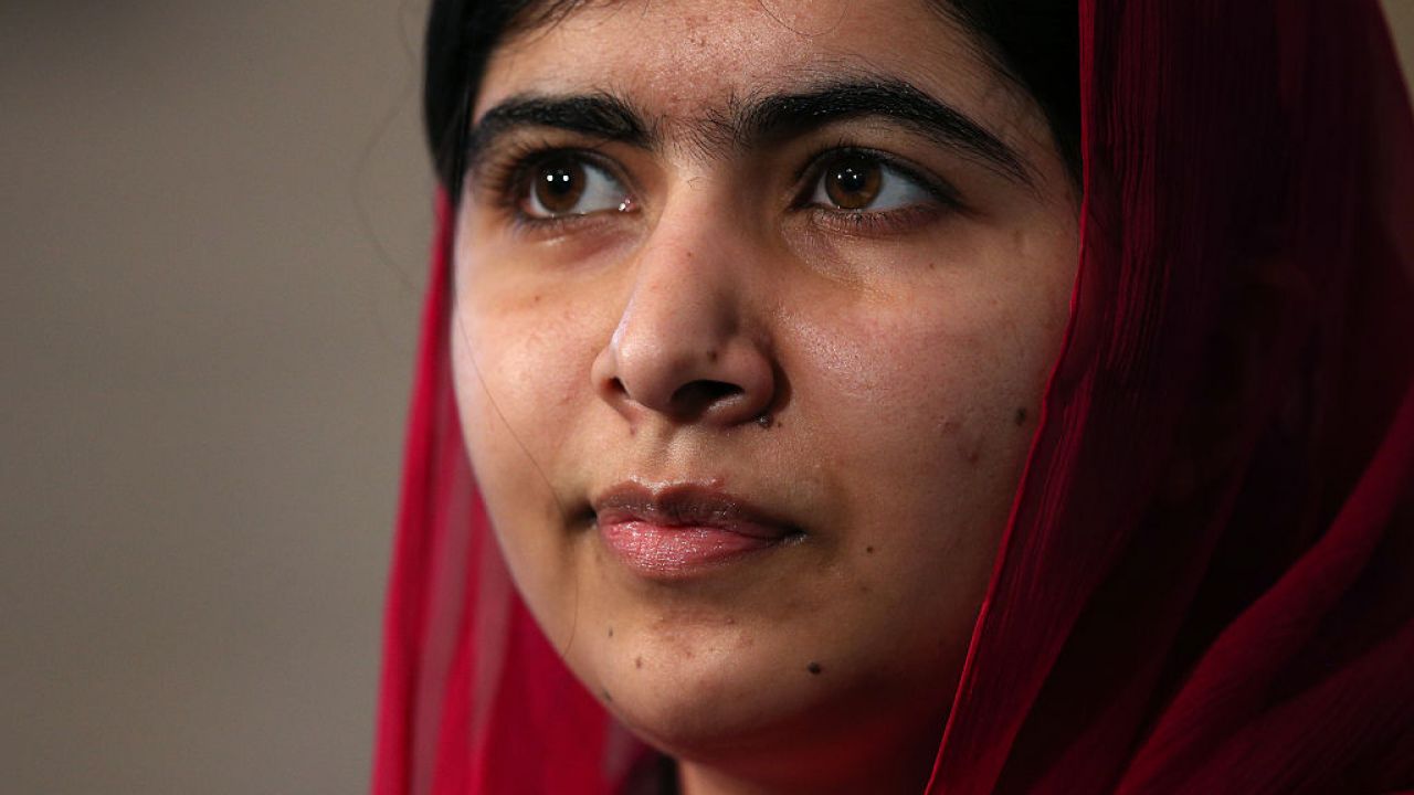 Malala Yousafzai attends the 'Supporting Syria' press conference
