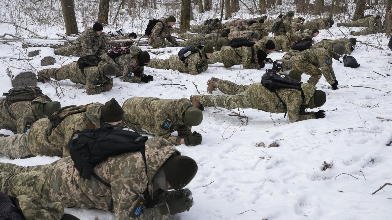 Members of Ukraine's Territorial Defense Forces.